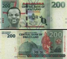 *200 Emalageni Swaziland 2010-14, P40, UNC hybrid - Kliknutím na obrázok zatvorte -